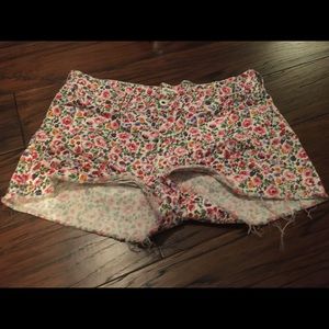Madewell jean shorts flower